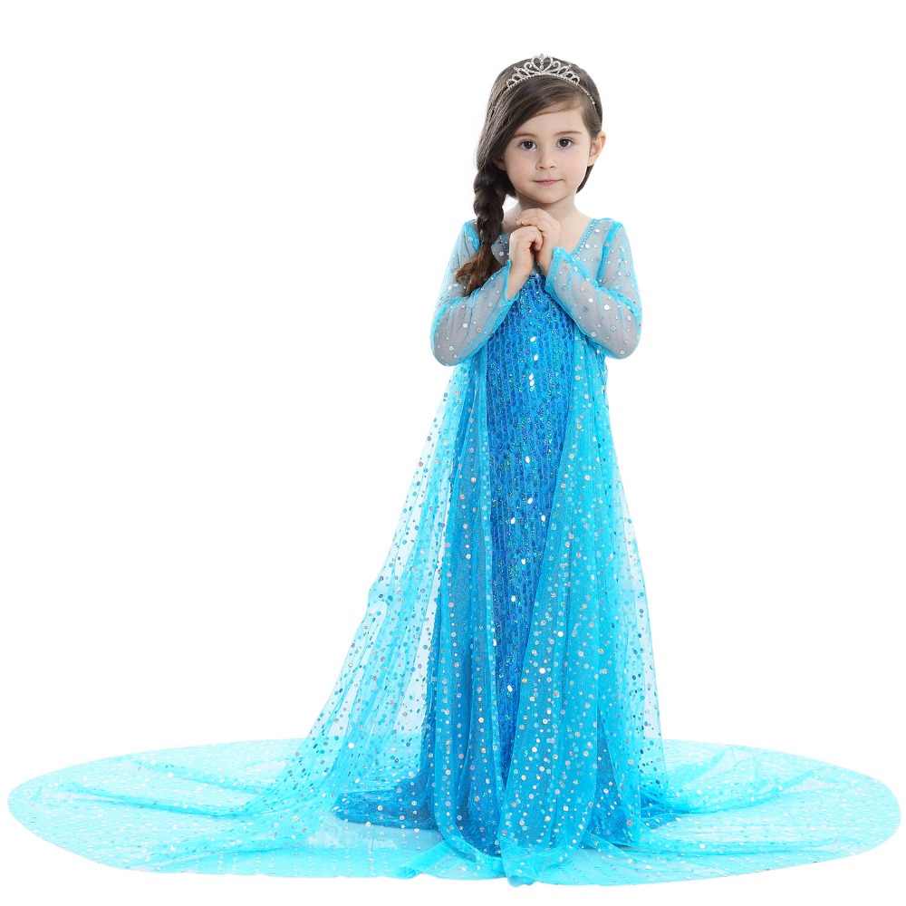 Blue Party Costume Princess Dress With Cape