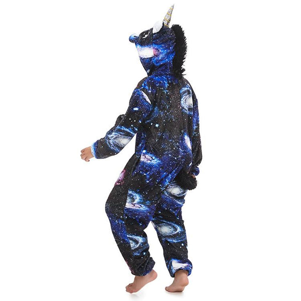 Onesie World Unisex Animal Pyjamas - Dark Galaxy Unicorn Kids (Cosplay / Nightwear Halloween