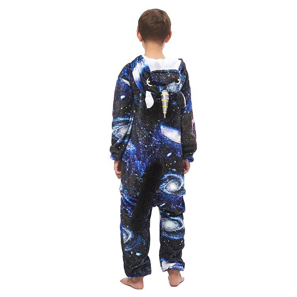 Onesie World Unisex Animal Pyjamas - Dark Galaxy Unicorn Kids (Cosplay / Nightwear Halloween