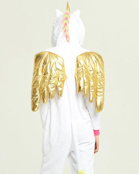 Onesie World Unisex Animal Pyjamas - Golden Winged Unicorn Adult (Cosplay / Nightwear Halloween