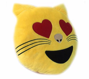 Emoji Cat Pillow Pillow