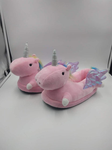 Winged Unicorn Slippers Pink Slippers