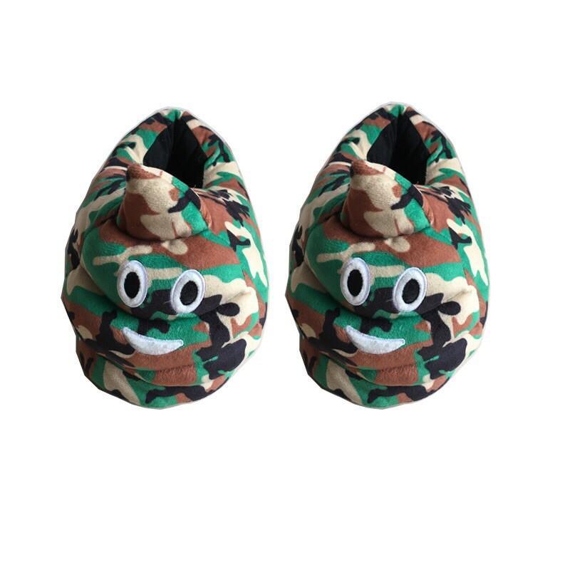 Camouflage Poop Slippers Slippers
