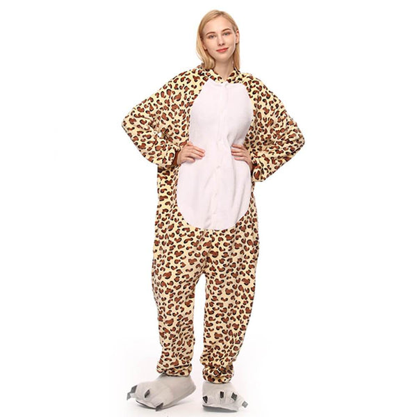 Onesie World Unisex Animal Pyjamas - Leopard Adult (Cosplay / Nightwear Halloween Carnival Novelty