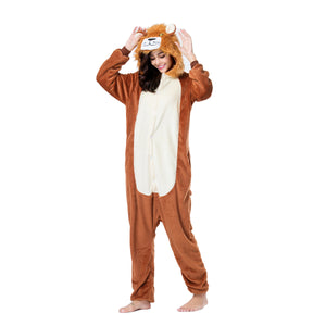Onesie World Unisex Animal Pyjamas - Lion Adult (Cosplay / Nightwear Halloween Carnival Novelty