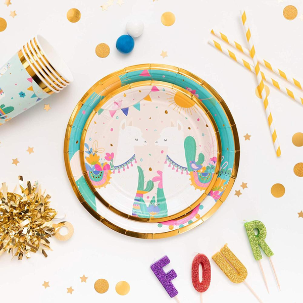 Llama Theme Birthday Party Cutlery Package (#Type A)