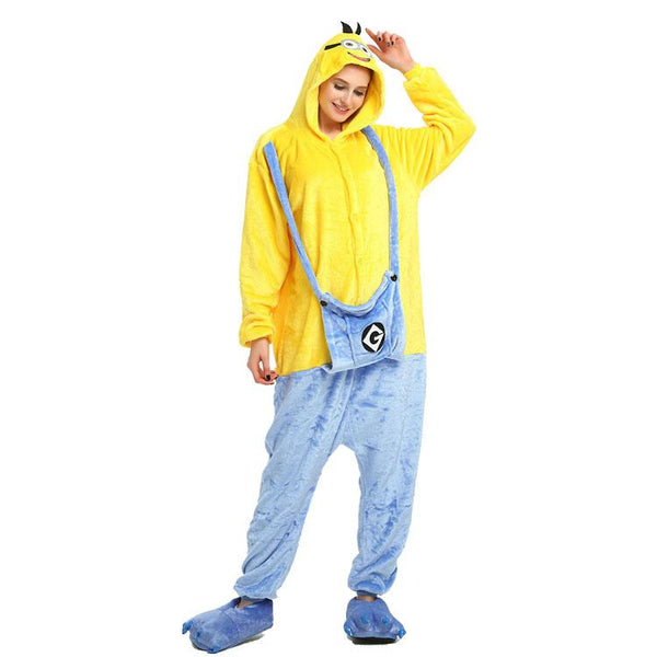 Onesie World Unisex Animal Pyjamas - Minion Adult (Cosplay / Nightwear Halloween Carnival Novelty