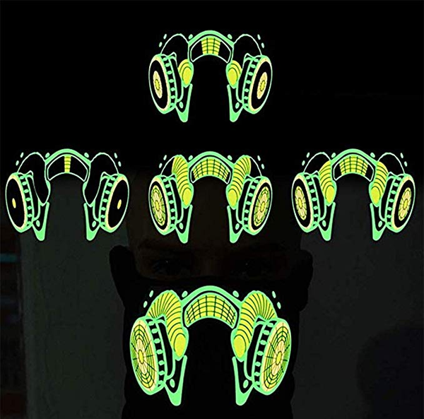 Sound Activated Led Half Mask Toys