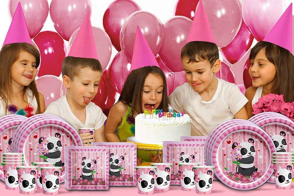 Panda Theme Birthday Party Cutlery Package