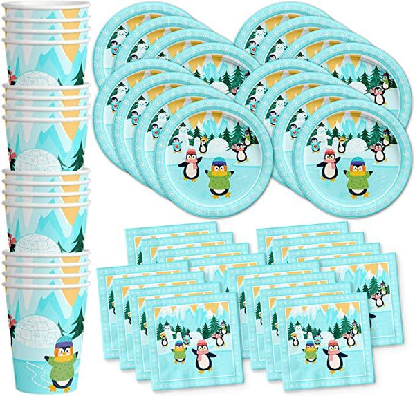 Penguin Theme Birthday Party Cutlery Package