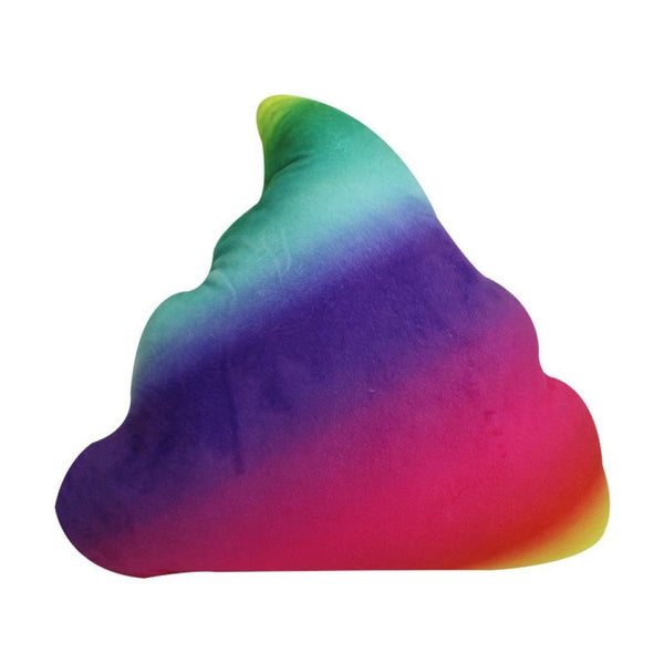 Emoji Rainbow Poop Pillow Pillow