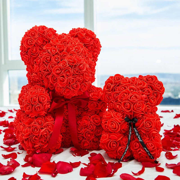 Giant Gorgeous Rose Teddy Bear with Gift Box - 70cm