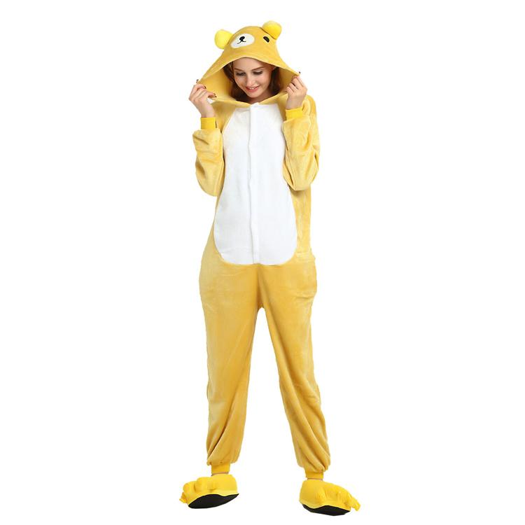 Onesie World Unisex Animal Pyjamas - Rilakkuma Bear Adult (Cosplay / Nightwear Halloween Carnival