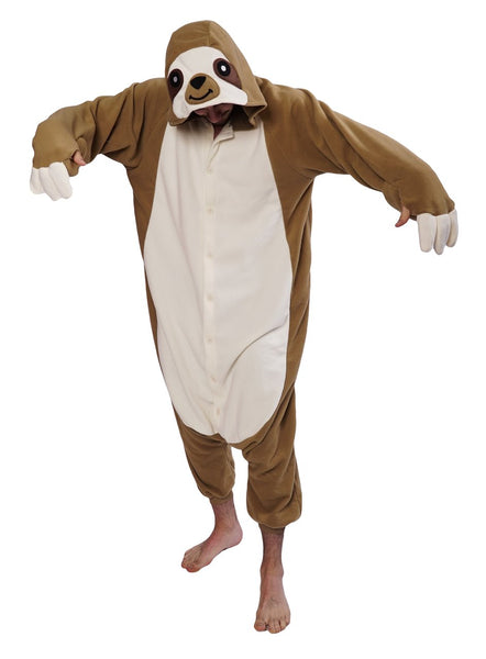 Onesie World Unisex Animal Pyjamas - Sloth Adult (Cosplay / Nightwear Halloween Carnival Novelty