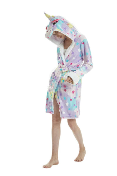 Onesie World Unisex Animal Pyjamas - Rainbow Star Unicorn Adult Bathrobe (Cosplay / Nightwear