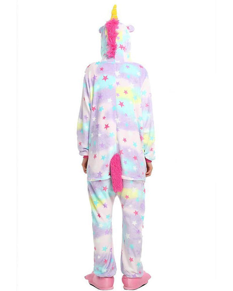 Onesie World Unisex Animal Pyjamas - Rainbow Star Unicorn Adult (Cosplay / Nightwear Halloween