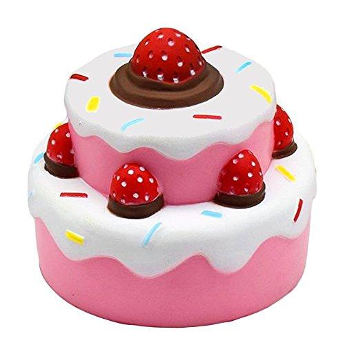Layer Strawberry Cake Squishy Squishies