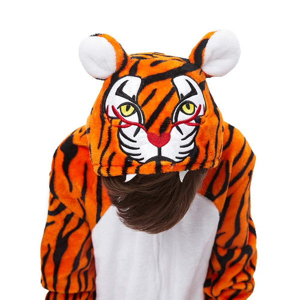 Onesie World Unisex Animal Pyjamas - Tiger Kids (Cosplay / Nightwear Halloween Carnival Novelty