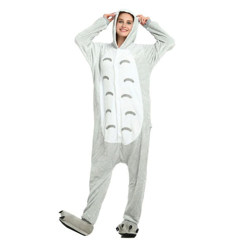 Onesie World Unisex Animal Pyjamas - Grey Totoro Adult (Cosplay / Nightwear Halloween Carnival