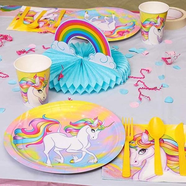Unicorn Theme Birthday Party Cutlery Package (#Type A)