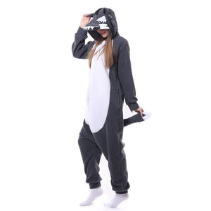 Onesie World Unisex Animal Pyjamas - Grey Wolf Adult (Cosplay / Nightwear Halloween Carnival Novelty