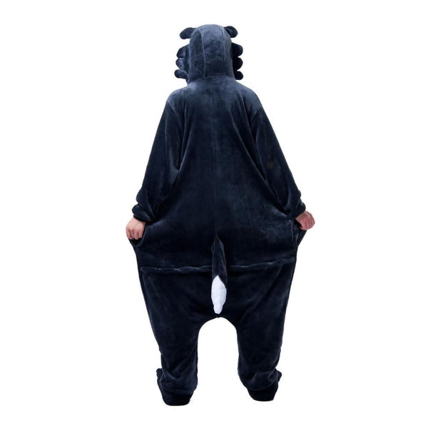 Onesie World Unisex Animal Pyjamas - Grey Wolf Adult (Cosplay / Nightwear Halloween Carnival Novelty