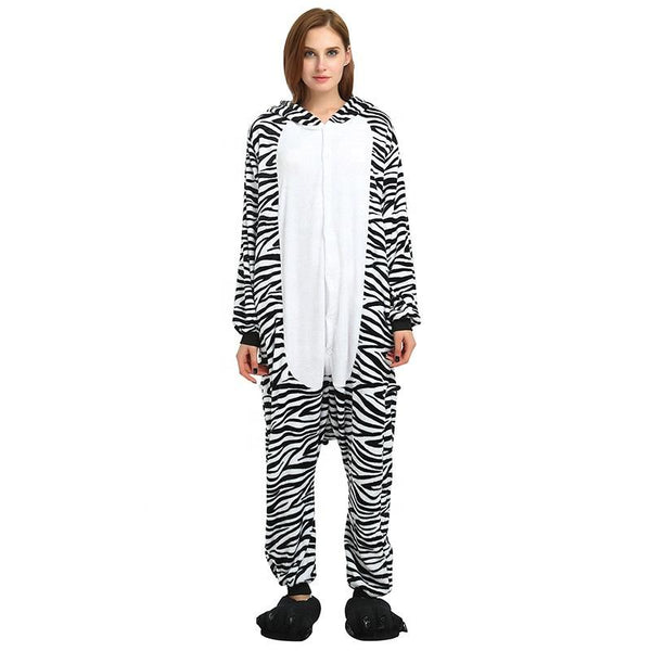 Onesie World Unisex Animal Pyjamas - Zebra Adult (Cosplay / Nightwear Halloween Carnival Novelty