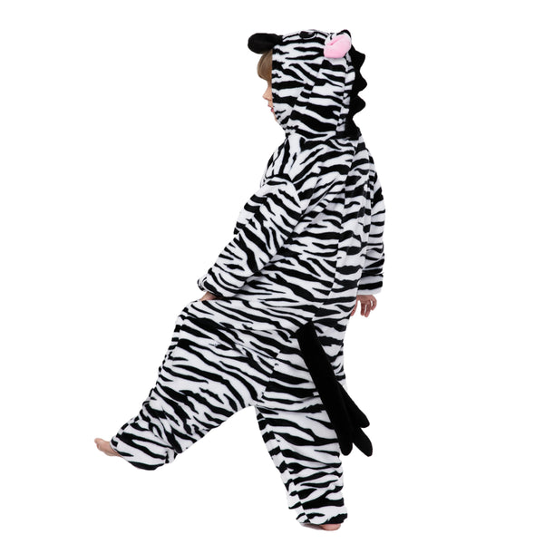 Onesie World Unisex Animal Pyjamas - Zebra Kids (Cosplay / Nightwear Halloween Carnival Novelty